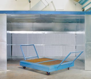 Airblast Dry Filter Spray Booth