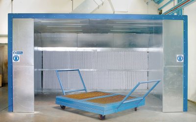 Airblast Dry Filter Spray Booth