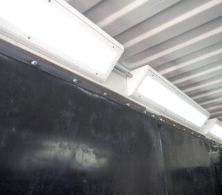 Purpose built blast-room lighting system