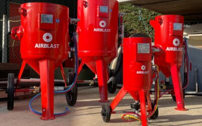 Airblast redline blast pot, in various sizes, 18ltr, 50ltr, 100ltr, 200 ltr.